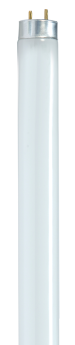 Satco S8411 3 Ft. T8 Fluorescent Lamp, 25 Watts, Medium Bi-Pin G13 Base, 2300 Lumens, Neutral White
