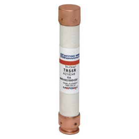 Mersen TRS5R Current Limiting Time Delay Fuse, 5 A, 600 VAC/300 VDC, 200/20 kA, Class RK5, Cylindrical Body