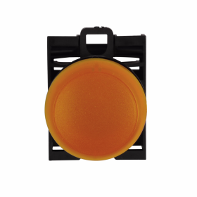 Cutler-Hammer M22-L-A-W Flush Pushbutton with Amber Indicating Light, 12-30 VAC/VDC, NEMA 4X and 13