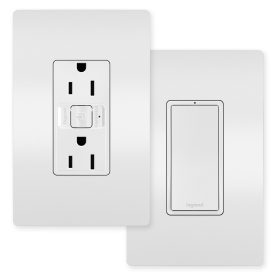 P&S WNREZK15WH Radiant Easy Switched Outlet Kit White