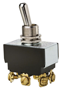 Ideal 774016 Heavy-Duty DPDT On-Off-On Toggle Switch with Screw Terminals