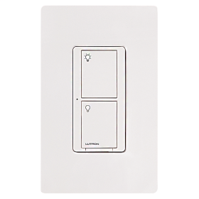 Lutron PD-5WS-DV-WH Caseta Wireless 3-Way In-Wall Switch, 600W, 120/277 VAC, On/Off Operation Mode, White