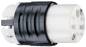 Pass & Seymour PS5669-X 15A, 250V Extra-Hard Use Spec-Grade Connector, Black and White
