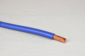 8 AWG THHN Blue Stranded Copper Thermoplastic High Heat-Resistant Nylon Coated 1000 Ft. Reel
