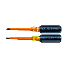 Klein Tools 33532-INS Screwdriver Set, 1000V Insulated Slotted and Phillips, 2-Piece