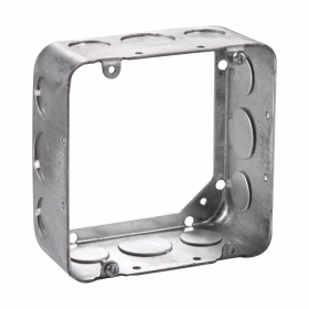 Crouse-Hinds TP564 4-11/16 In. Square 2-1/8 In. Deep Drawn Steel Extension Ring, 1/2 & 3/4 In. Knockouts