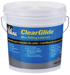 Ideal 31-381 ClearGlide Wire Pulling Lubricant, 1 Gallon Pail, Clear Gel
