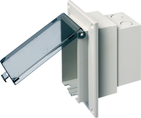 Arlington InBox DBVR1C Low-Profile Vertical Box For Retrofit Flat Siding Clear Cover