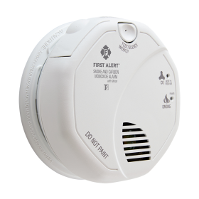 BRK SC7010BV First Alert 120V AC/DC Hardwired Combination Photoelectric Smoke and Carbon Monoxide Alarm with Voice Warning and AA Battery Backup