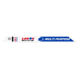Lenox 20580 810R 8" X 3/4" 10TPI Nail Embedded Wood/Metal/Plastic Blade Bi-Metal 5-Pack,
