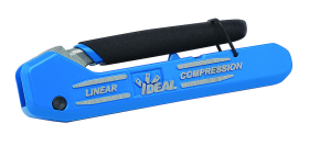 Ideal 33-632 Linear X3 Adjustable Compression Tool for F/BNC/RCA Connectors, Includes RTQ RG-6 /6 Quad F Connectors (4 Total)