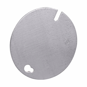 Crouse-Hinds TP270 3-1/4 In. Round Flat Blank Steel Ceiling Cover
