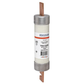 Mersen TRS125R Current Limiting Time Delay Fuse, 125 A, 600 VAC/300 VDC, 200/20 kA, Class RK5, Cylindrical Body