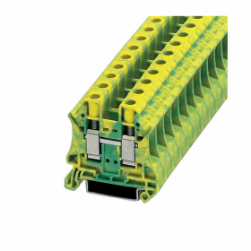Cutler-Hammer XBUT10PE XB Series Standard Feed-Thru Terminal Block 20 to 6 AWG Wire DIN Rail Mount