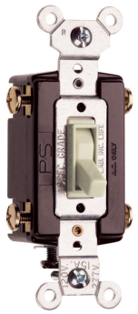 Pass & Seymour TradeMaster 664-LAG, 4-Way Toggle Switch, 120 VAC, 15 A, 1/2 hp