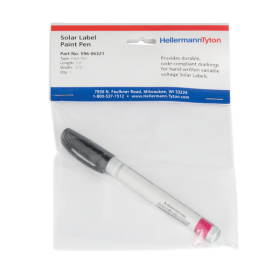 HellermannTyton 596-06321 Black Solar Label Paint Pen for Manual Inscription on Identification Tags, UV Resistant