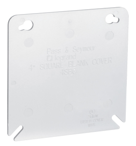 Pass & Seymour 4SBC 4-Inch Square Box Cover Plastic