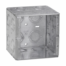 Crouse-Hinds TP691 3-1/2 In. Deep Two-Gang Masonry Box, 1/2 In. and 3/4 In. Knockouts