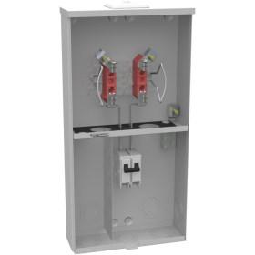 Milbank U3499-XL-100 Ringless Meter Socket, 240 VAC, 100 A, 1 Phase, NEMA 3R Enclosure (New England Utility Only)