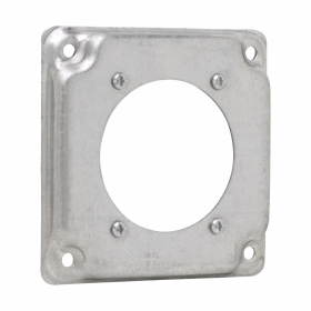 Crouse-Hinds TP518 4 In. Square 1/2 In. Raised 2-9/64 In. Diameter Power Outlet Surface Cover