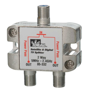 Ideal 85-332 2-Way 2.4 GHz Satellite and Digital TV Splitters