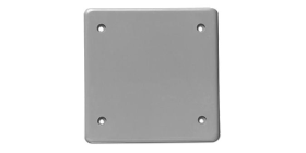 Kraloy 278085 BRC20-2-U PVC Double Gang Cover Blank Plate with Gasket