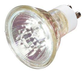Satco S3516 MR16 Halogen Lamp, 35 Watts, Bi-Pin GU10 Base, 280 Lumens, Dimmable, Warm White, 12 per Box