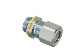 Arlington LPCG757S, 3/4 in Zinc Plated Steel Strain Relief Cord Connector .385-.75 in Cable Opening