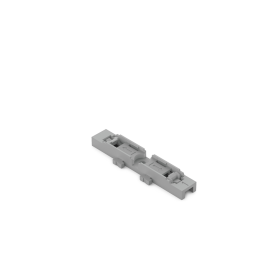 Wago 221-2521 Mounting Carrier 1-Way For Inline Splicing Connector w/Lever For Screw Mounting Gray