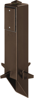 Arlington GP19BR Gard-N-Post Low Profile Garden Post Supports 2 Outlets 19.5 in Long Plastic