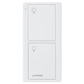 Lutron PJ2-2B-GWH-L01 Pico 2-Button Remote Control Switch with Indicator LED, 434 MHz, 3 VDC, White