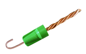 Ideal BGR-1 B-CAP BGR Series Flame-Retardant Twist-On Grounding Wire Connector, 14 to 10 AWG, 50 per Box