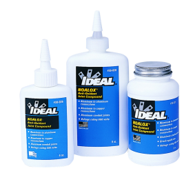 Ideal 30-030 Noalox Anti-Oxidant Joint Compound, 8 oz. Bottle, Solid Gray Paste