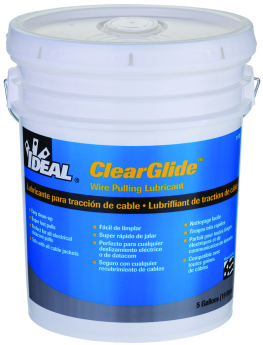 Ideal 31-385 ClearGlide Wire Pulling Lubricant, 5 Gallon Pail, Clear Gel