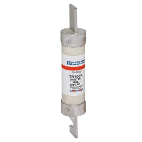 Mersen TR100R Current Limiting Time Delay Fuse, 100 A, 250 VAC/125 VDC, 200/20 kA, Class RK5, Cylindrical Body