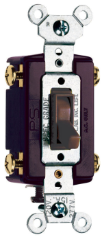 Pass & Seymour TradeMaster 664-G, 4-Way Toggle Switch, 120 VAC, 15 A, 1/2 hp
