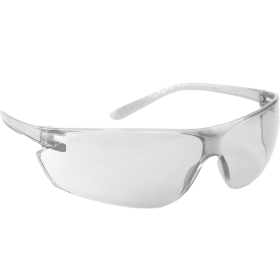 PIP 250-14-0020 Zenon Ultra-Lyte Rimless Safety Glasses with Clear Temple, Clear Lens and Anti-Scratch / Anti-Fog Coating