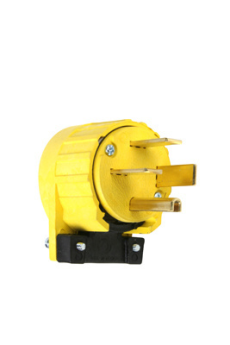 Pass & Seymour 5751AN Miscellaneous Configurations - Angled Plug, Yellow 30 A, 250 VAC, 3P, 4W