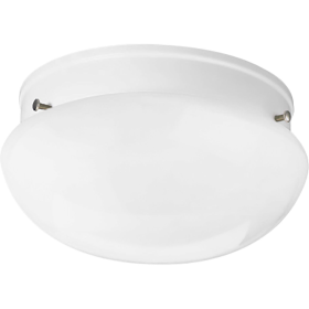 Progress Lighting P3408-30 Casual/Traditional Fitter Close-to-Ceiling Fixture, (1) A19 Incandescent Lamp, 120 VAC, Painted Housing