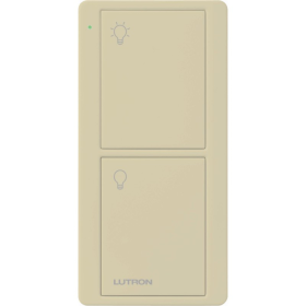 Lutron PJ2-2B-GIV-L01 Pico 2-Button Remote Control Switch with Indicator LED, 434 MHz, 3 VDC, Ivory