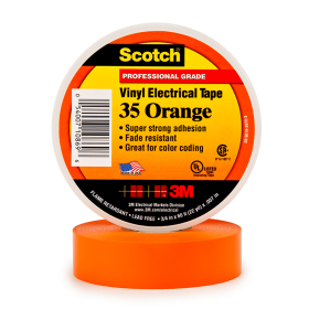 3M 35ORANGE Orange Premium Electrical Tape 3/4 in W x 66 ft 10/bx