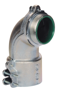 Sepco C36T 3/4 in MC 90 Degree Insulated Squeeze Connector, Malleable Iron