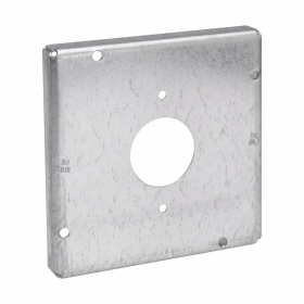 Crouse-Hinds TP724 4-11/16 in Square Single-Receptacle 1/2 in Raised Cover