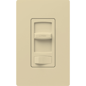 Lutron CTCL-153P-IV Skylark Contour Single-Pole or 3-Way Slide Dimmer with On/Off Rocker Switch, 120 VAC, Ivory