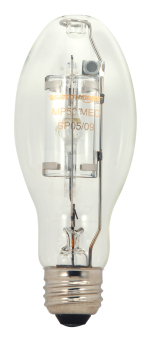 Satco S5860 Metal Halide ED17 Pulse Start HID Lamp, 150 Watts, Medium E26 Base, 14000 Lumens, Cool White