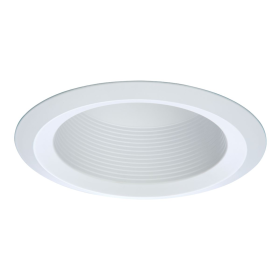 Halo 6125WB 6 In. Full Cone Baffle Trim White With Torsion Spring Retention