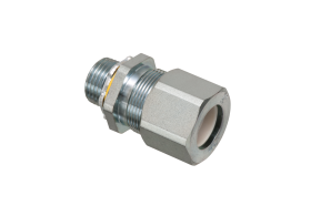 Arlington LPCG507S, 1/2 in Zinc Plated Steel Strain Relief Cord Connector .385-.75 in Cable Opening