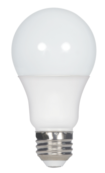 Satco S29810 A19 LED Lamp, 11 Watts, Medium E26 Base, 1100 Lumens, Dimmable, Warm White, 6 per Box