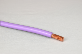 12 THHN Purple Stranded Copper Thermoplastic High Heat-Resistant Nylon Coated 2500 Ft. Reel