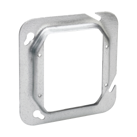 Crouse-Hinds TP587 4-11/16 In. Square 2-Device 5/8 In. Raised Steel Box Cover